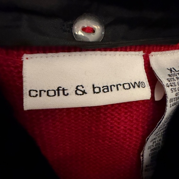 Croft & Barrow Festive Snowflake Christmas Faux Fur Cardigan Sweater, Size XL - Picture 7 of 12